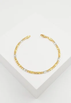 Bracelet 8er-Kette Bicolor Gelb-/Weissgold 750, 3.2mm, 19cm