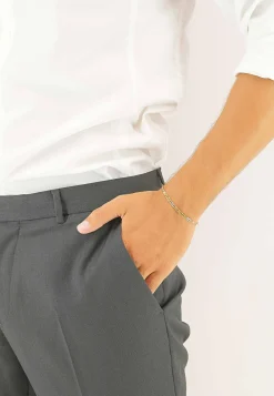 Bracelet 8er-Kette Bicolor Gelb-/Weissgold 750, 3.2mm, 19cm