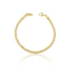 Bracelet 8er-Kette Gelbgold 750, 3.8mm, 21cm