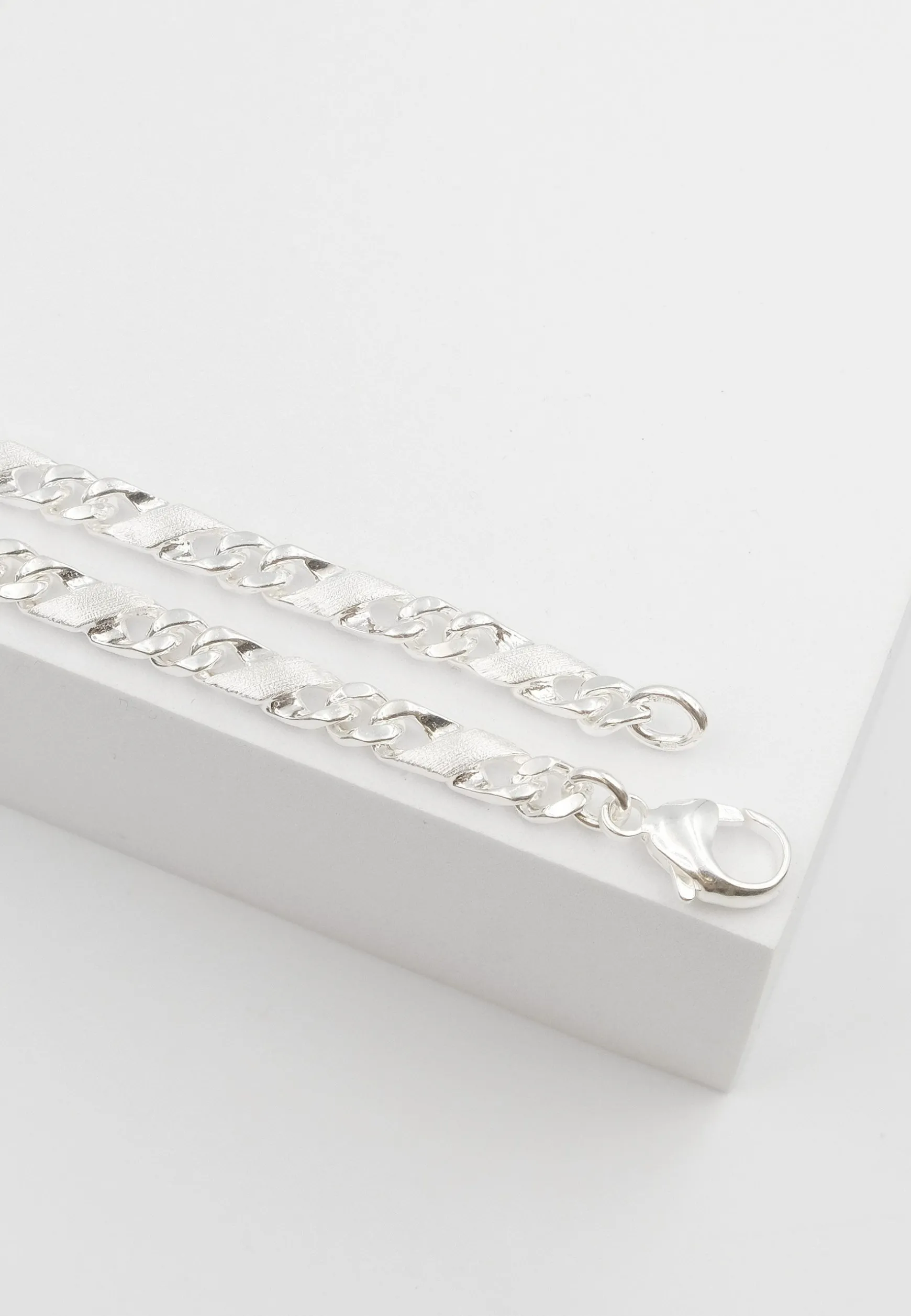 Bracelet 8er-Kette Silber 925, 5.6mm, 21cm