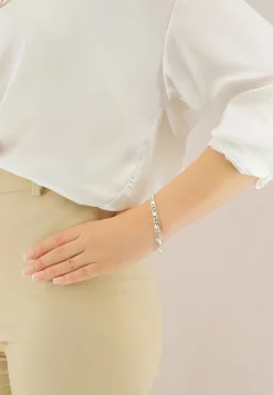 Bracelet 8er-Kette Silber 925, 5.6mm, 21cm