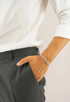 Bracelet 8er-Kette Silber 925, 5.6mm, 21cm