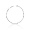 Bracelet 8er-Kette Weissgold 750, 3.8mm, 19cm