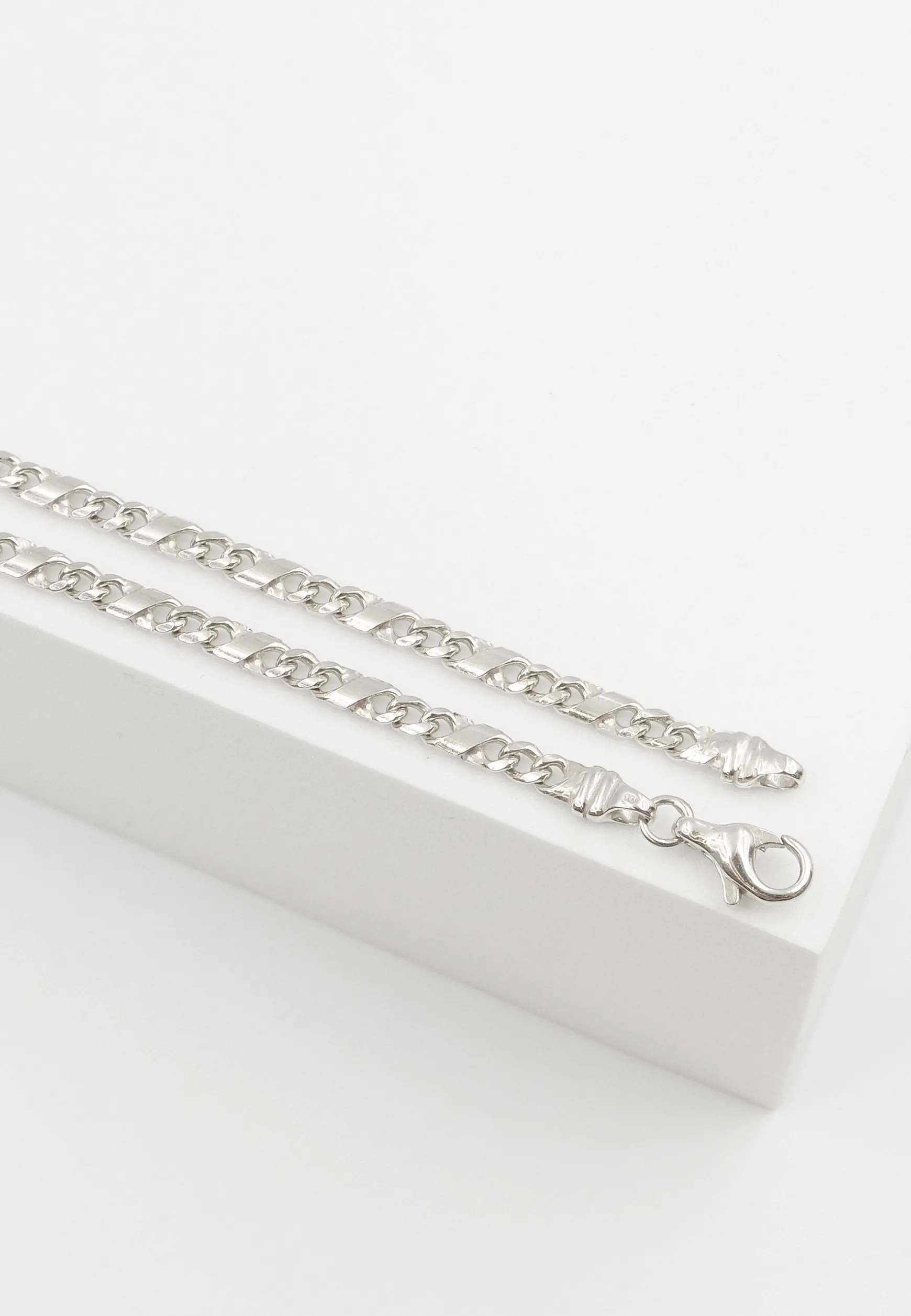 Bracelet 8er-Kette Weissgold 750, 3.8mm, 19cm