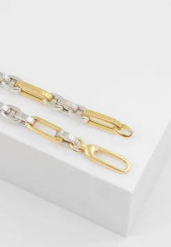 Bracelet Fantasie Bicolor Gelb-/Weissgold 750, 5.1mm, 19cm