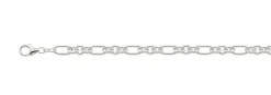 Bracelet Fantasie Silber 925, 7.5mm, 21cm