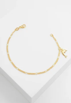 Bracelet Figaro Delfin Gelbgold 750, 1.8mm, 16cm