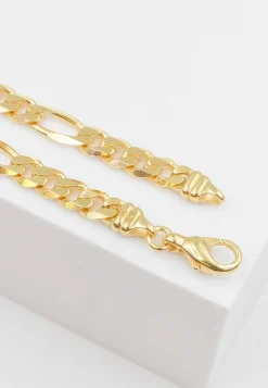 Bracelet Figaro Gelbgold 750, 5.2mm, 21cm