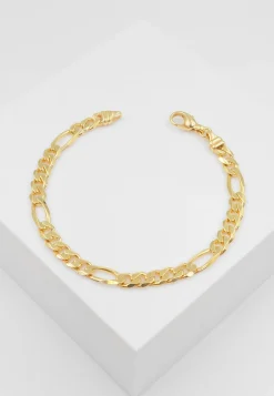 Bracelet Figaro Gelbgold 750, 5.2mm, 21cm