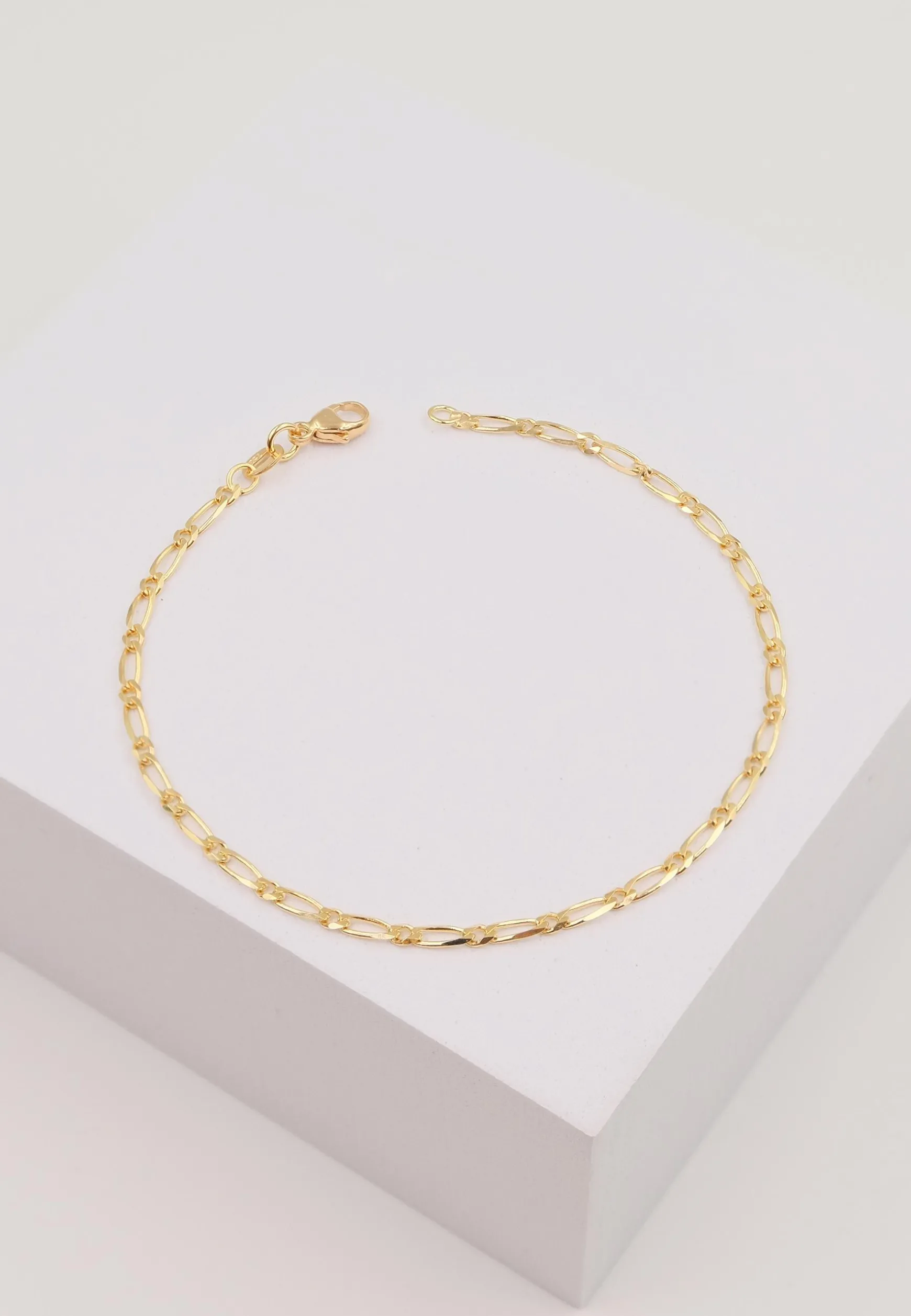 Bracelet Figaro Gelbgold 750,19cm, 2.3mm