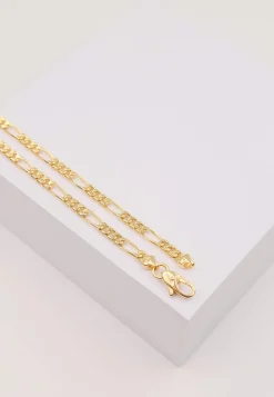 Bracelet Figaro Gelbgold 375, 22cm, 4mm