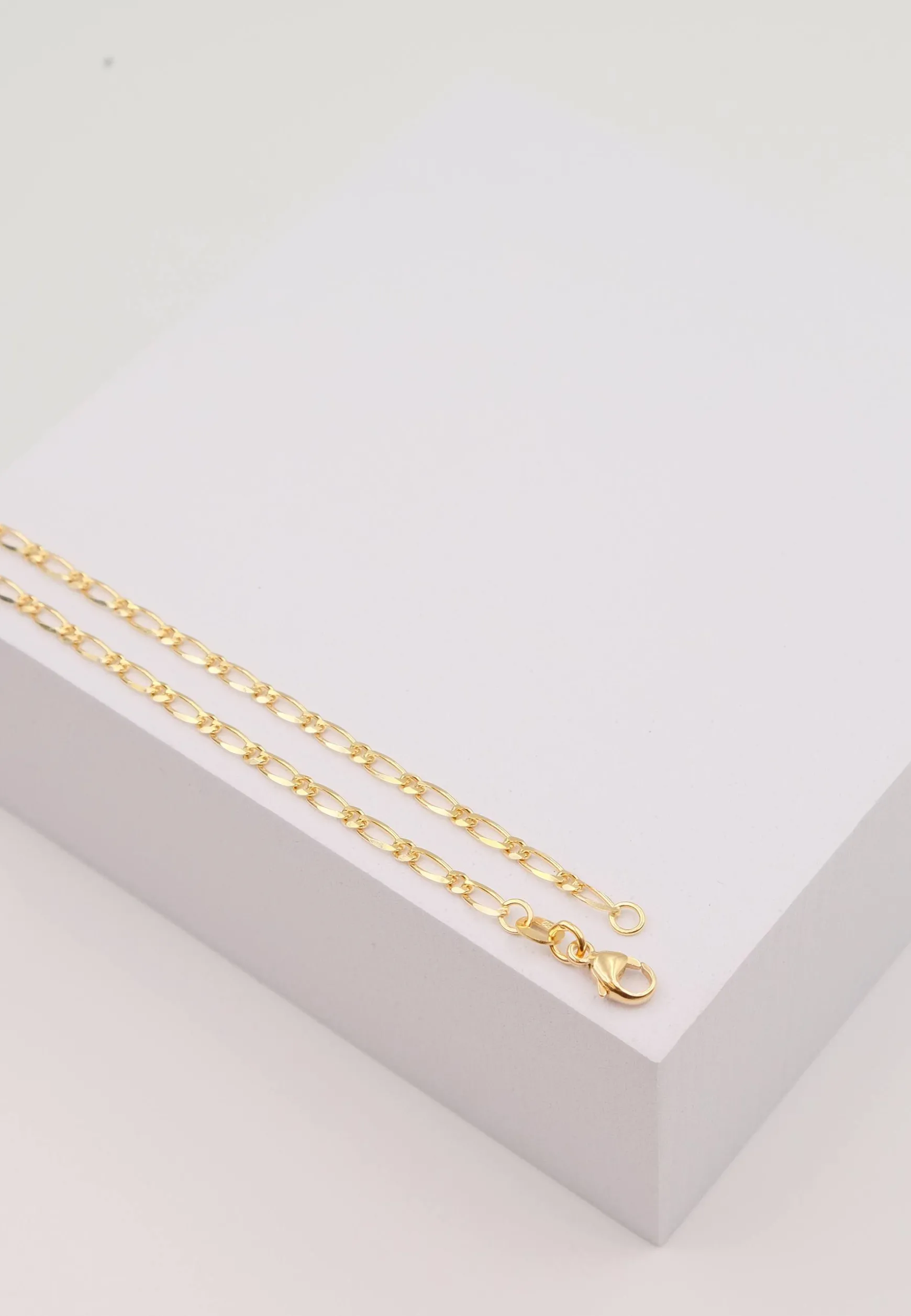 Bracelet Figaro Gelbgold 750,19cm, 2.3mm