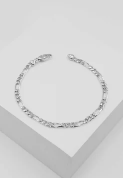 Bracelet Figaro Weissgold 375, 22cm, 4mm