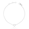 Bracelet Herz Weissgold 750 18 Brillanten 0.06ct. 19cm