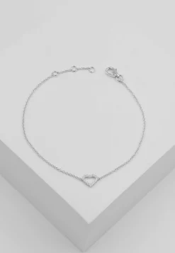 Bracelet Herz Weissgold 750 18 Brillanten 0.06ct. 19cm