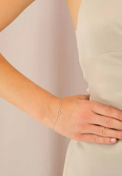 Bracelet Herz Weissgold 750 18 Brillanten 0.06ct. 19cm