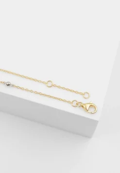 Bracelet 750/18K Bicolor, Diamant 0.06ct. 19cm