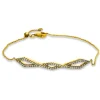 Bracelet 750/18K Gelbgold Diamant 0.32ct. 17.8 cm