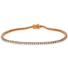 Bracelet 750/18K Rotgold Diamant 1.94ct. 18.5 cm