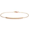 Bracelet 750/18K Rotgold Diamant 0.1ct. 19 cm