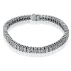 Bracelet 750/18K Weissgold Diamant 12.51ct.