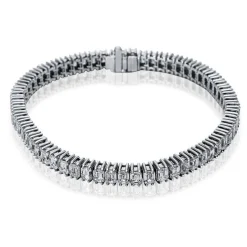 Bracelet 750/18K Weissgold Diamant 12.51ct.