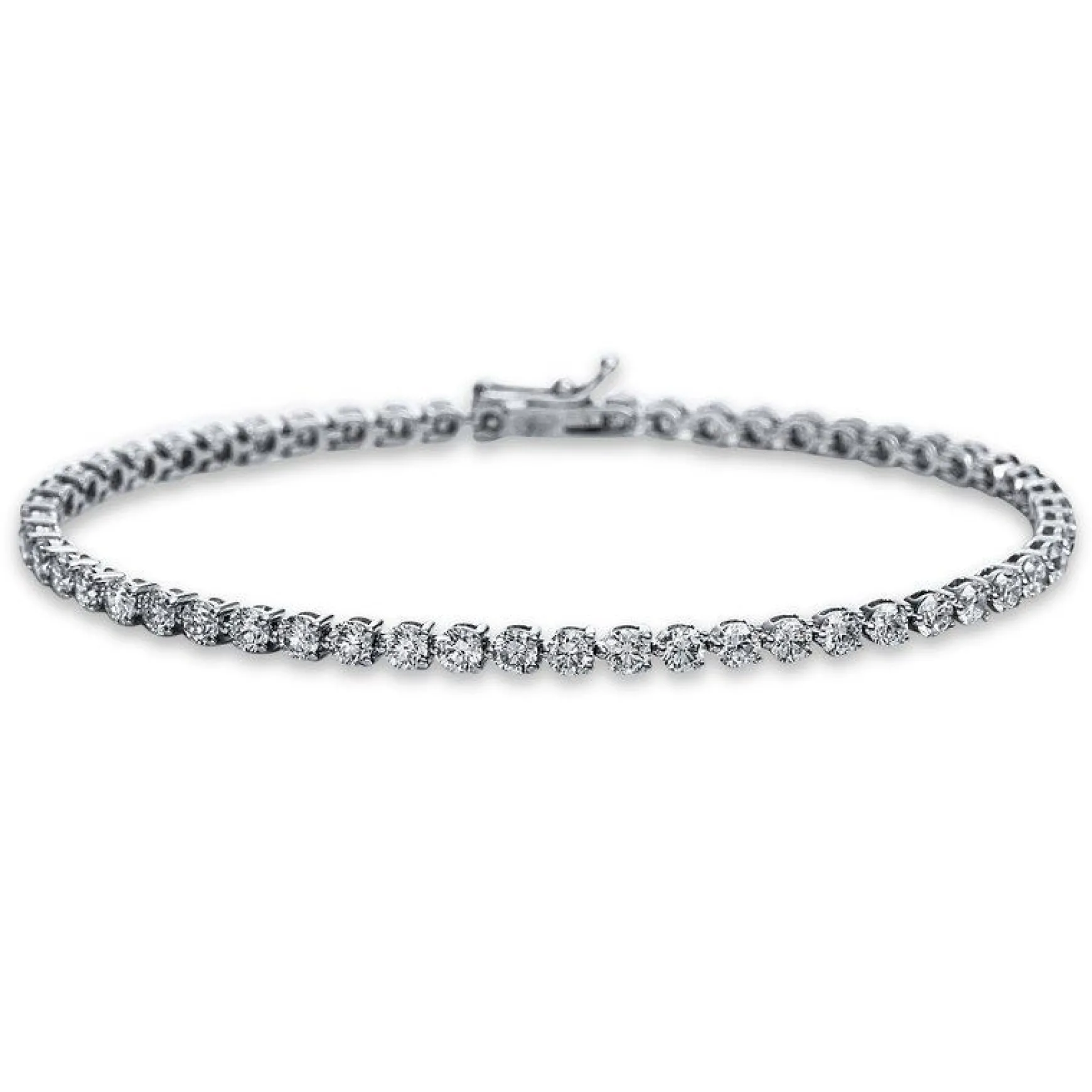 Bracelet 750/18K Weissgold Diamant 4.69ct. 18 cm