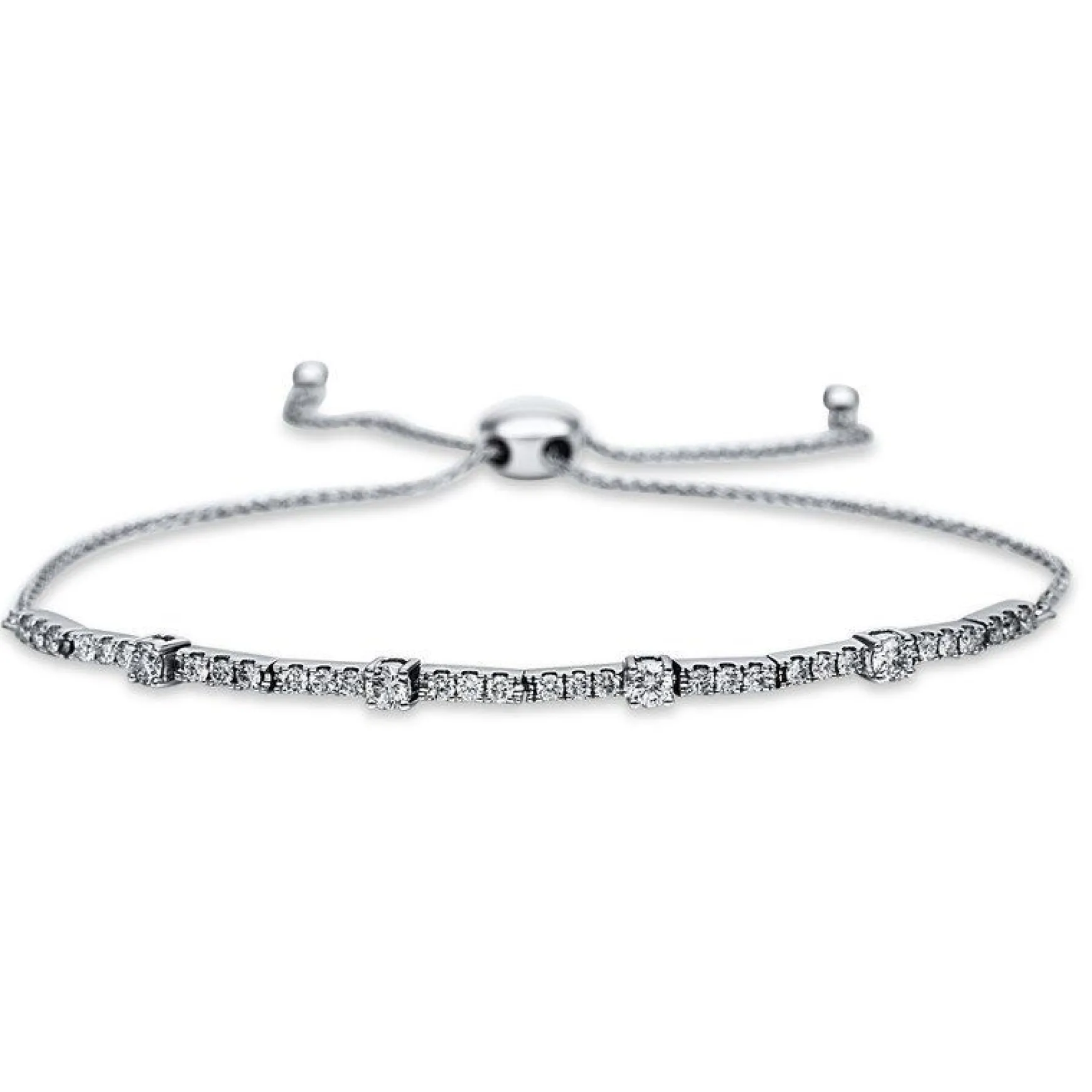 Bracelet 750/18K Weissgold Diamant 0.62ct.