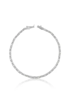 Bracelet Königskette klassisch Weissgold 750, 19cm, 2.5mm