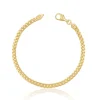 Bracelet Panzer Gelbgold 750, 5.2mm, 19cm