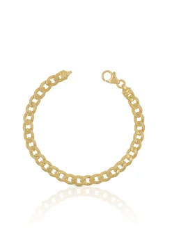 Bracelet Panzer Gelbgold 750, 6.5mm, 19cm