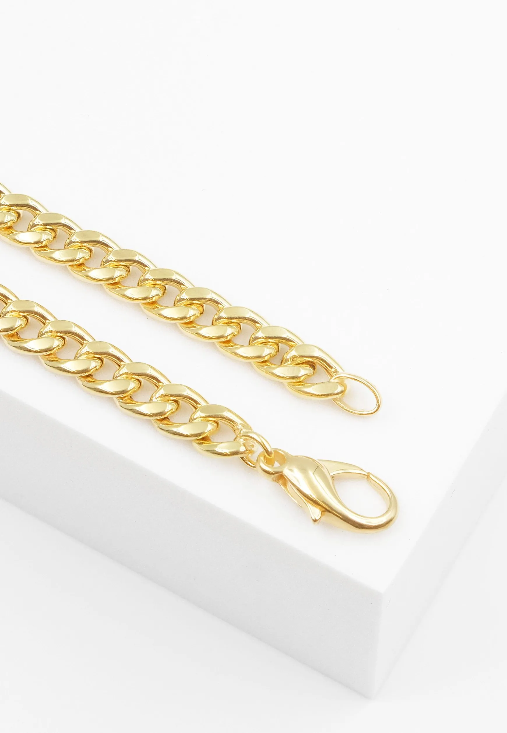 Bracelet Panzer Gelbgold 750, 6mm, 19cm