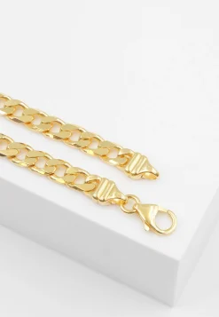 Bracelet Panzer Gelbgold 750, 6.5mm, 19cm