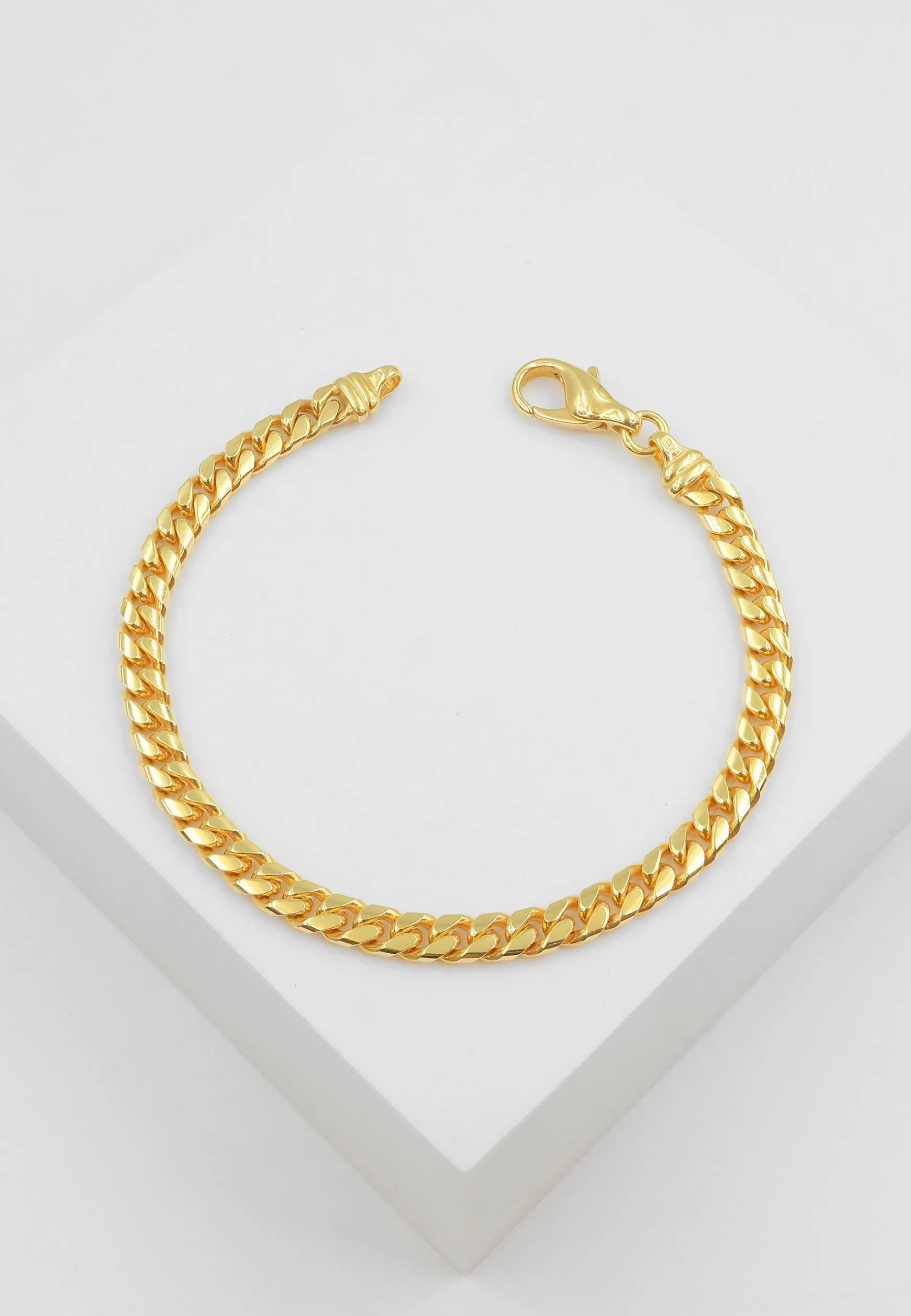 Bracelet Panzer Gelbgold 750, 5.2mm, 21cm