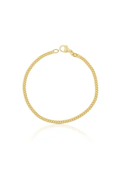 Bracelet Panzer rund Gelbgold 750, 2.7mm, 19cm