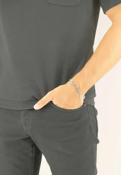 Bracelet Panzer Silber 925, 7mm, 19cm