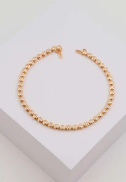 Bracelet Rotgold 750 Brillanten 1.53ct. 18cm Zargenfassung
