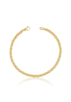Bracelet Rundanker Gelbgold 375, 19cm, 4mm