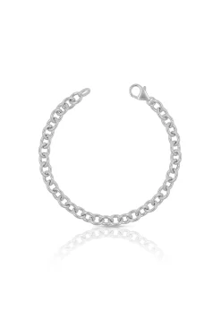 Bracelet Rundanker Weissgold 750, 6.4mm, 21cm