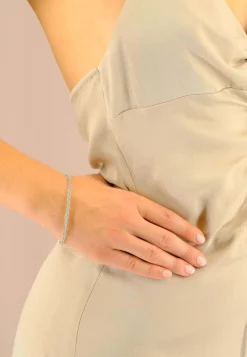 Bracelet Rundanker Weissgold 375, 19cm, 4mm