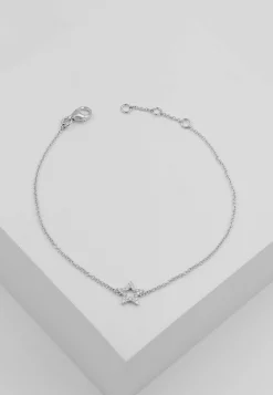 Bracelet Stern Weissgold 750 Brillanten 0.06ct. 19cm