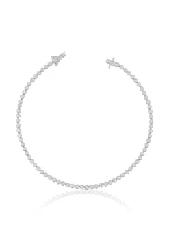 Bracelet Weissgold 750 Brillanten 0.82ct. 17cm Zargenfassung