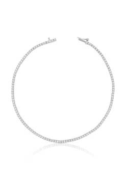 Bracelet Weissgold 750 Brillanten 0.59ct. 17cm 4-Griff-Fassung