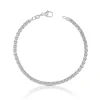 Bracelet Zopf Weissgold 750, 19cm, 3.3mm