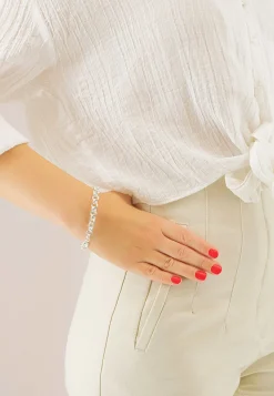 Bracelet Zwillingsanker Silber 925, 7.3mm, 19cm