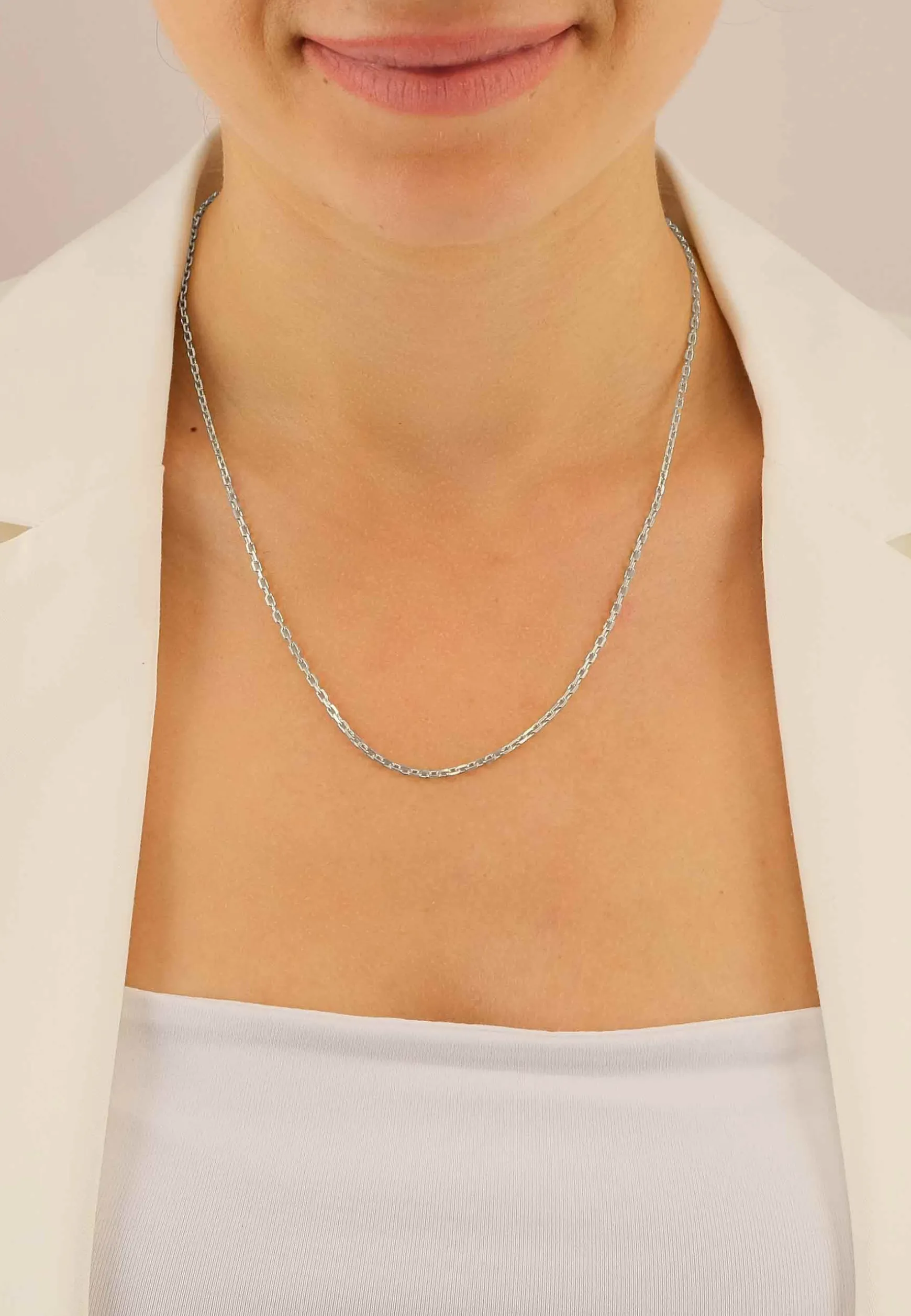 Collier Anker Weissgold 750, 2mm, 45cm