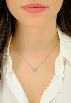 Collier Anker Weissgold 750 Diamant 0.25ct.  Diamant 0.07ct.  42cm