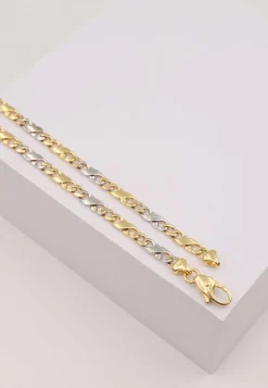 Collier Carrera Bicolor Gelb-/Weissgold 750, 4mm, 45cm
