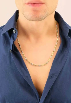 Collier Carrera Bicolor Gelb-/Weissgold 750, 4mm, 45cm