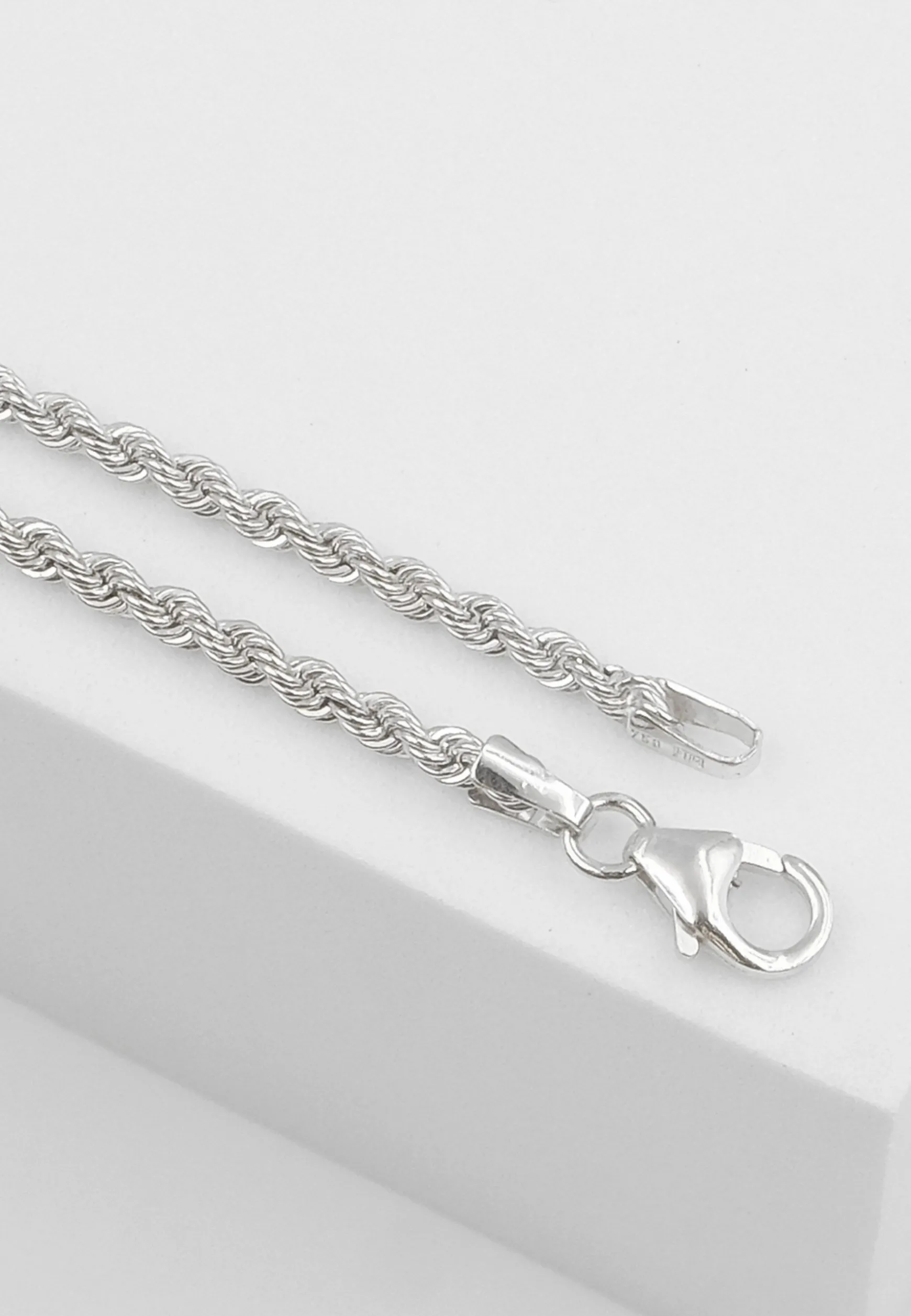 Collier Cordel Weissgold 750, 2.2mm, 45cm